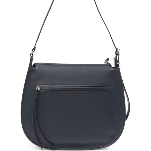 ALLSAINTS Cooper Hobo Leather Shoulder Bag in Navy - Picture 3 of 5